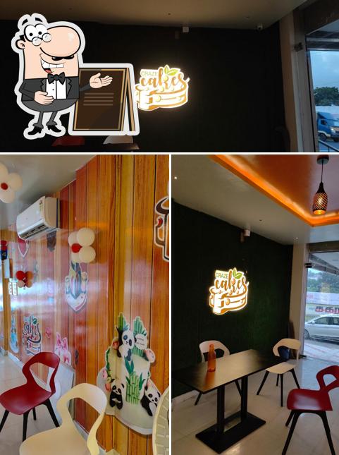 The restaurant's exterior and interior
