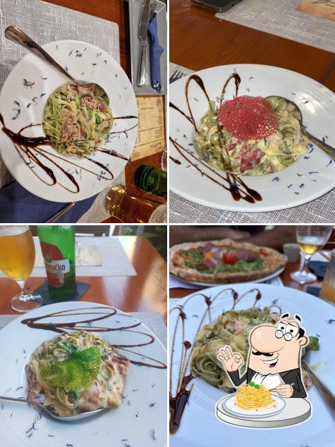 Spaghetti alla carbonara al Pizza Pasta Tudors