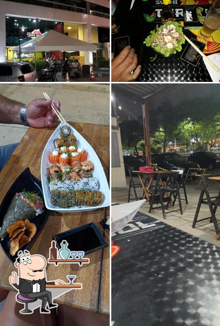 O interior do Sushi Terra do Sol