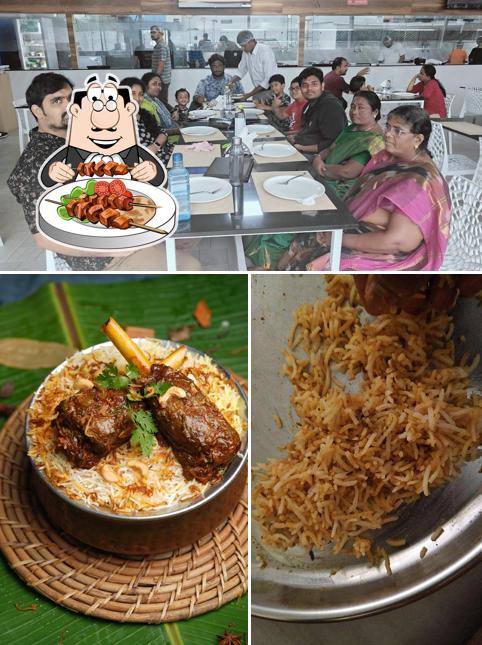 Take a look at the image displaying food and interior at Telugu Spice Kitchen