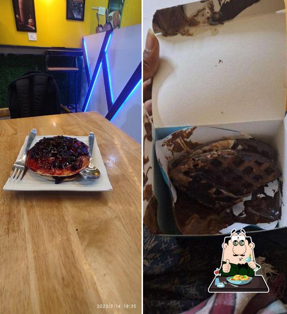 Food at The Belgian Waffle Cafe