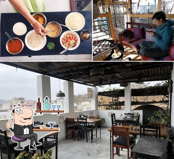 Take a seat at one of the tables at The Sixth sense (retreat into heaven) the wonderful rooftop restaurant @inn seventh heaven