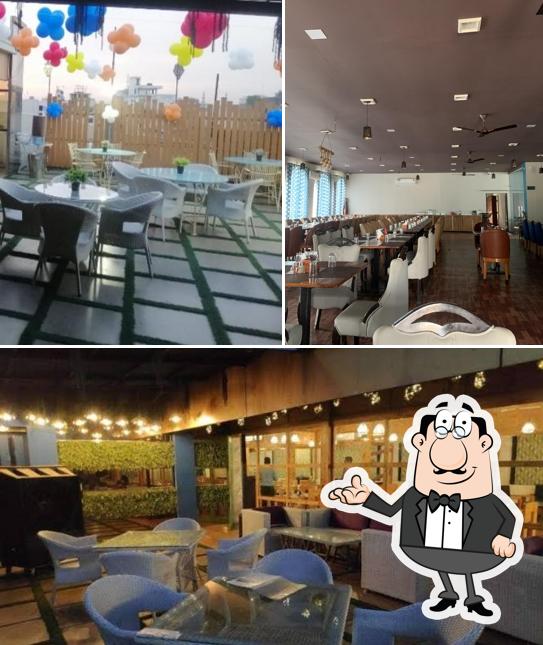 The interior of The Bagichi Garden Cafe and Restaurant