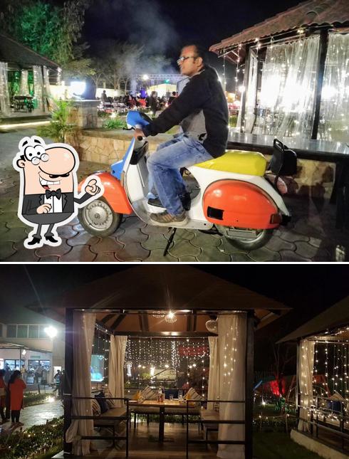 Enjoy the view outside Under The Moon Restaurant Kalmeshwar