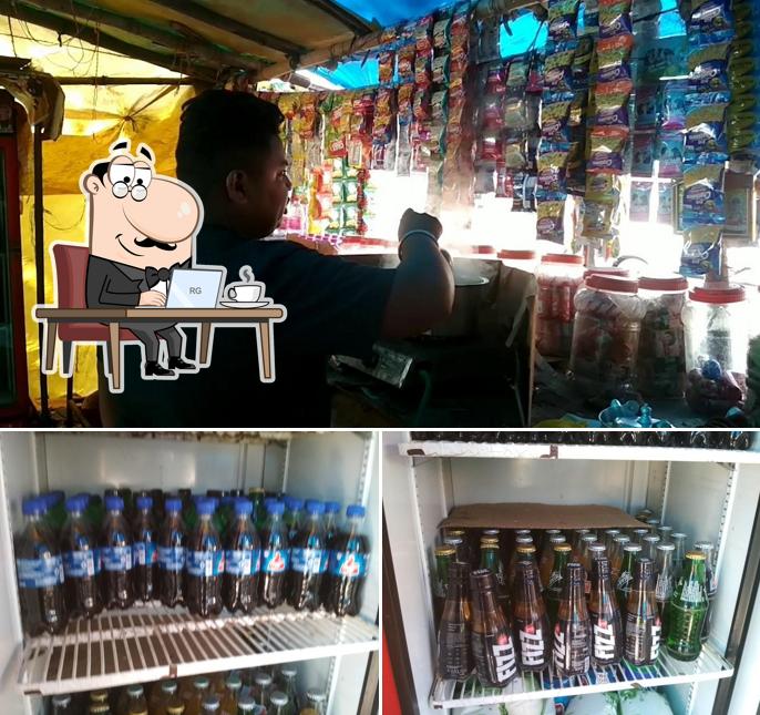 Take a seat at one of the tables at Yadav tea stall