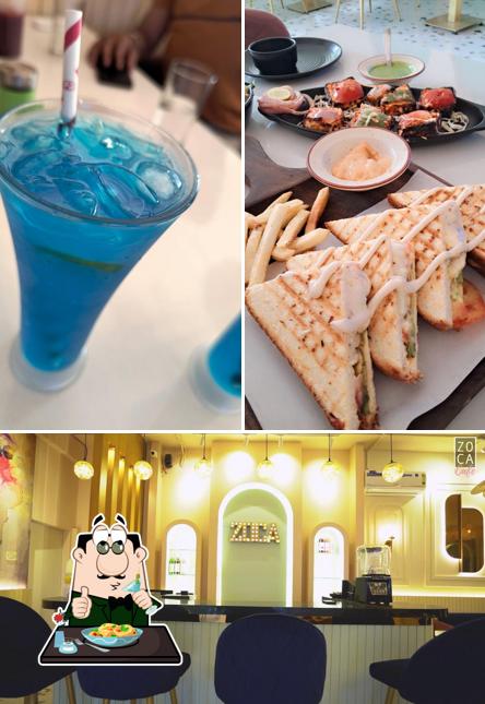 The photo of food and interior at ZOCA Cafe