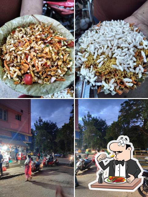 This is the image displaying food and exterior at Manju's Bhel Corner