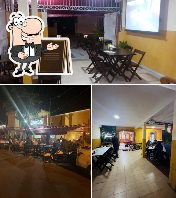 Confira a foto apresentando exterior e interior a Colonial Gourmet Gastronomia