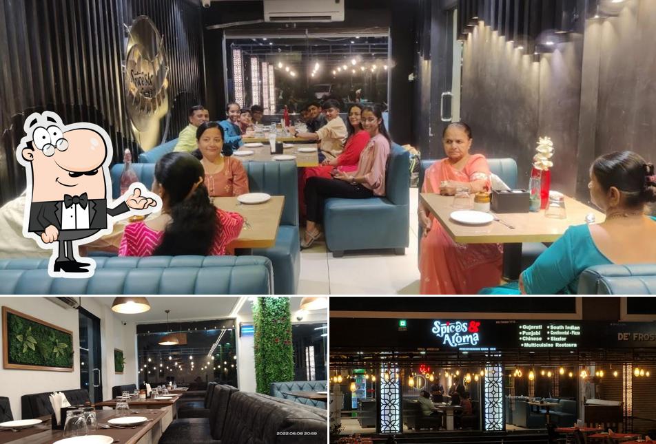 The interior of Spices & Aroma Restaurant