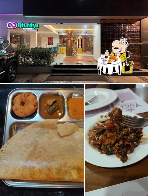 Nivedya Pure Vegetarian Restaurant, Guruvayur is distinguished by food and exterior