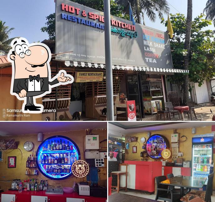 The interior of Hot And Spice Kitchen