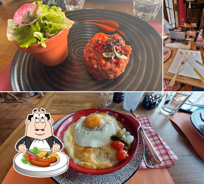 Dai un’occhiata alla immagine che presenta la cibo e interni di Café-restaurant de la Poste