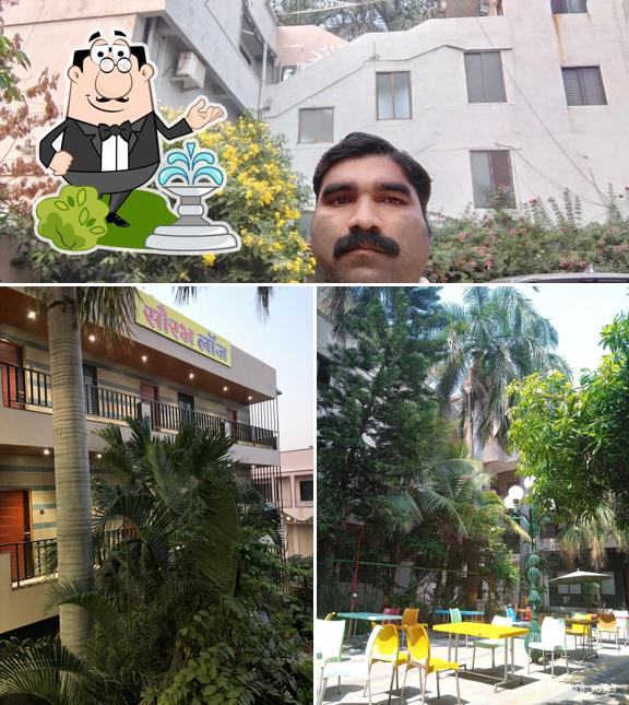 You can get some fresh air outside Hotel Sourabh
