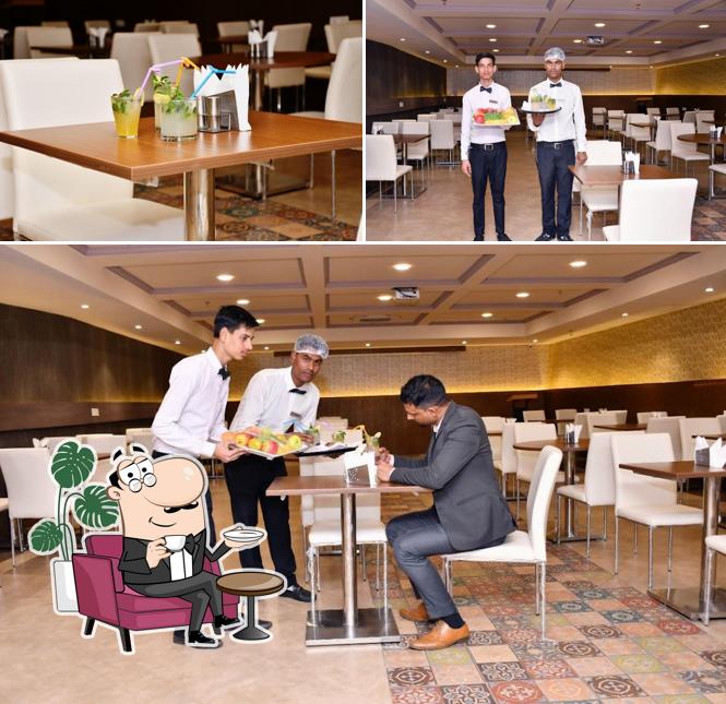 The interior of Curry Mantra Lucknow