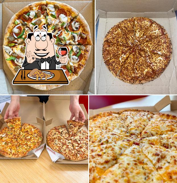 A Domino's Pizza, vous pouvez déguster des pizzas