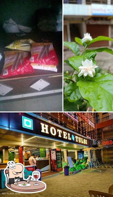 The picture of food and interior at Hotel Tulsi & Guest House
