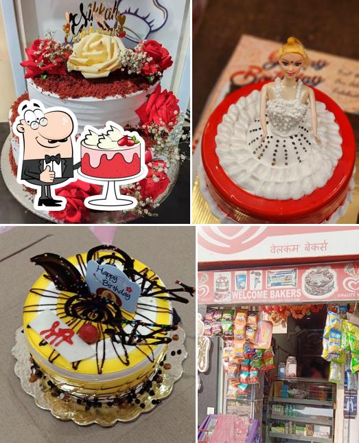 Red velvet cake at Welcome Bakers