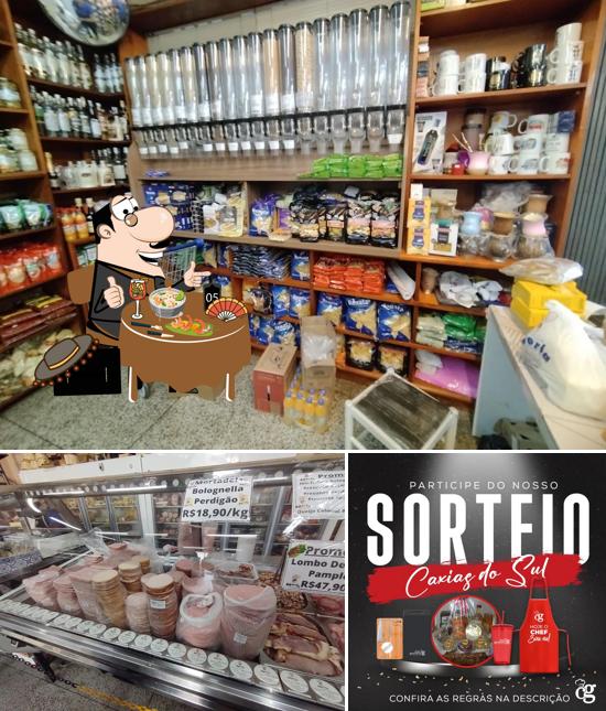 Dê uma olhada a imagem mostrando comida e bebida no Sgorla Queijaria e Especiarias