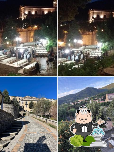 Puoi goderti l'aria fresca da seduto all'esterno di Albergo Ristorante Villa San Domenico