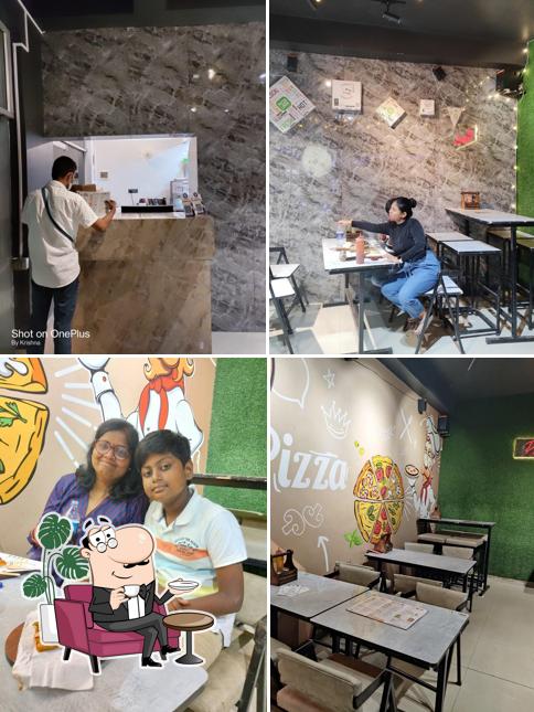 The interior of La Pino'z Pizza, Sec-4, Bokaro Steel City Jharkhand