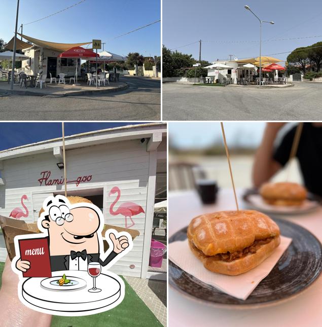 La cibo e interni del ristorante
