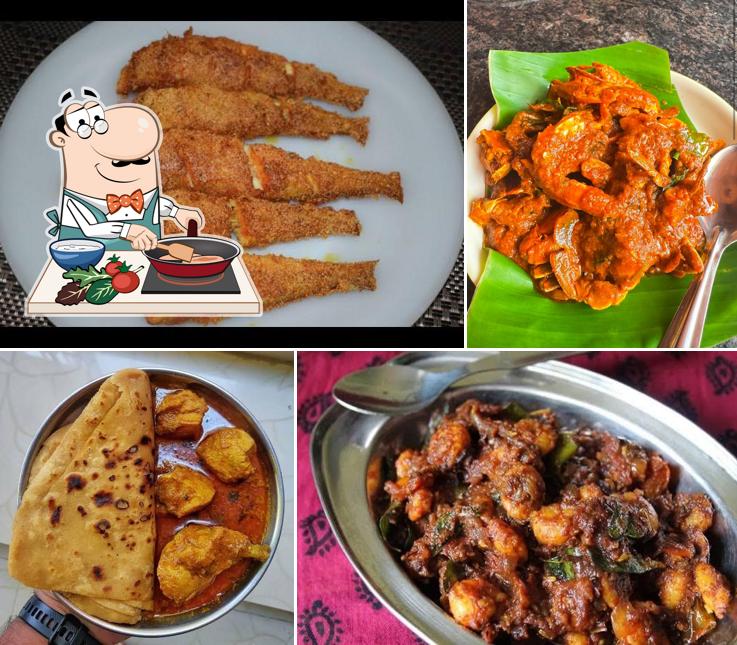 Chicken curry at Hotel Vijaya