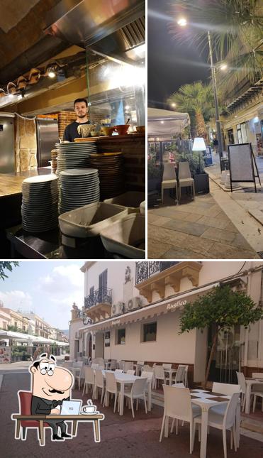 Dai un'occhiata agli interni di Rustico Steakhouse e Pizzeria