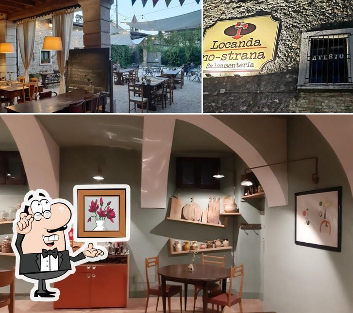 Gli interni di Locanda No-strana