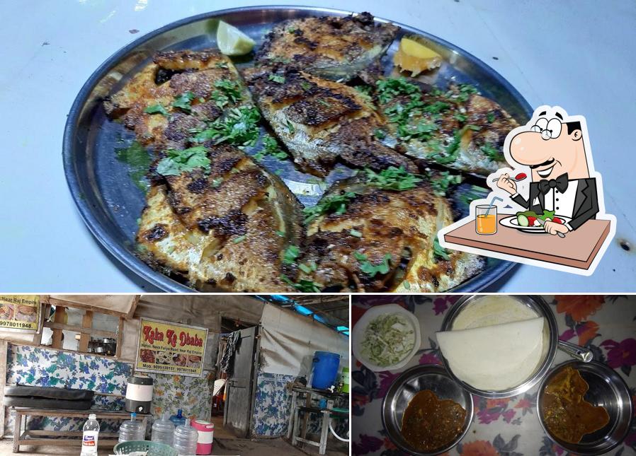 This is the picture depicting food and beverage at KAKA KA DHABA