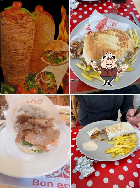 Panino con maiale stirato al KEBAB CHAWARMA GENEVE