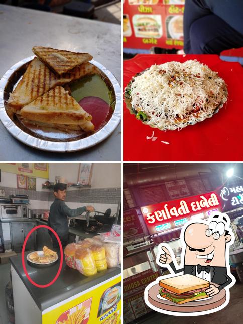 Grilled cheese sandwich at Karnavati dabeli
