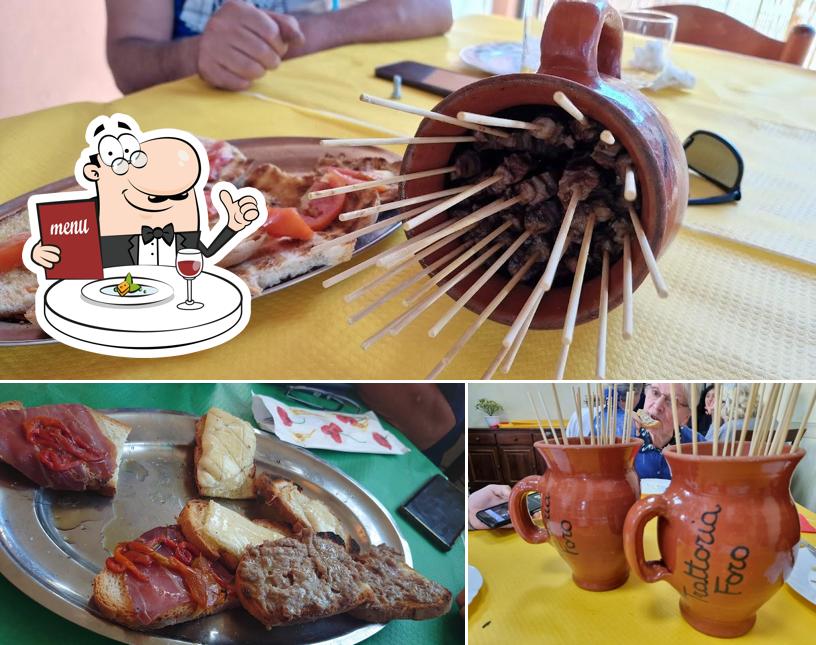 Platti al Trattoria Foro Arrosticini