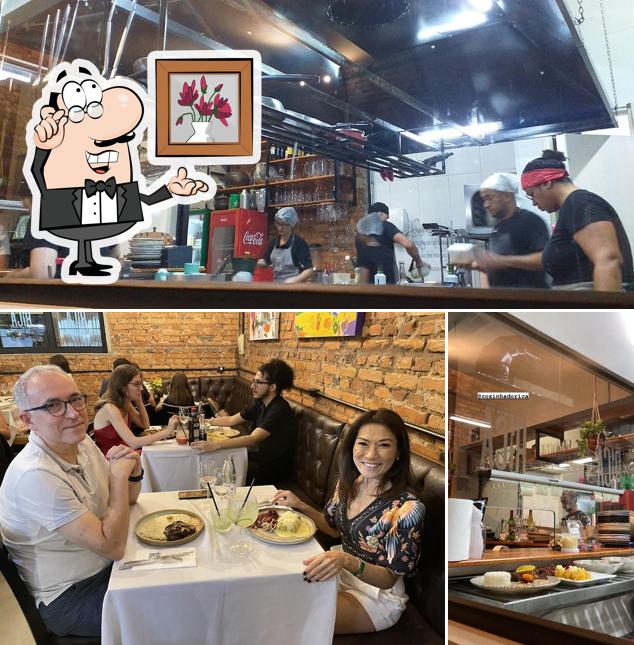O interior do Cozinha do Rica