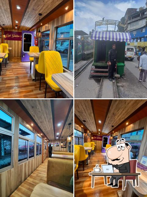 The image of Cafe Golden Feast’s interior and exterior