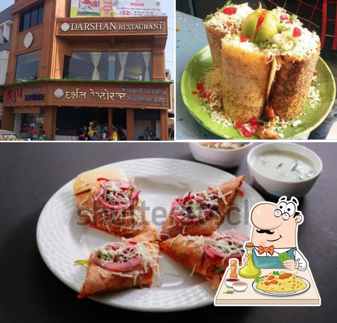 This is the picture depicting food and exterior at Darshan Restaurant