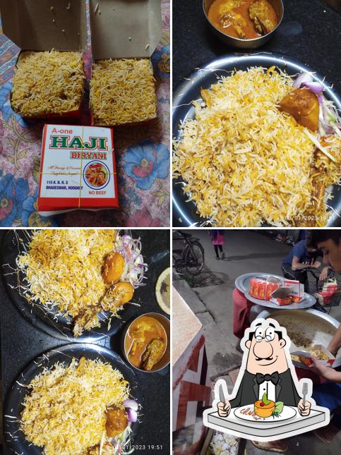 Food at A ONE HAJI BIRYANI