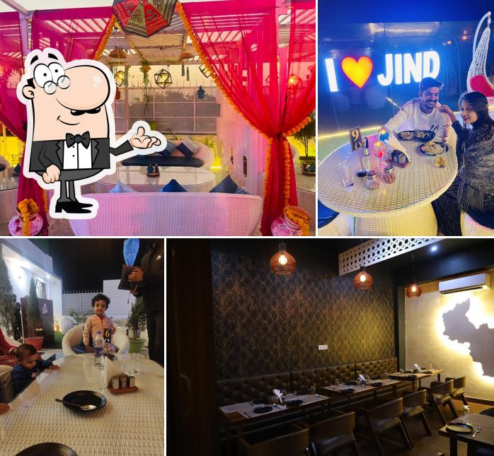 The interior of Jind Terrace Restaurant & Café Family Restaurant in Jind