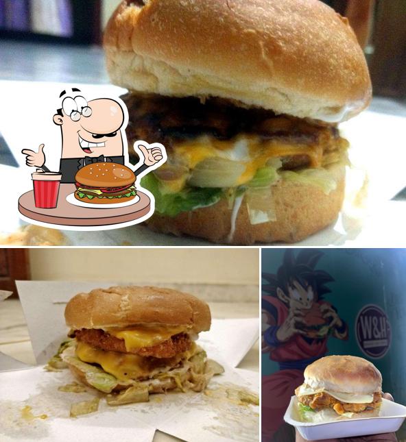 Get a burger at Wayne & Hardy’s Burgers and fried chicken(food truck)
