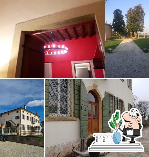 Puoi goderti l'aria fresca da seduto all'esterno di Villa Ormaneto Relais & Events