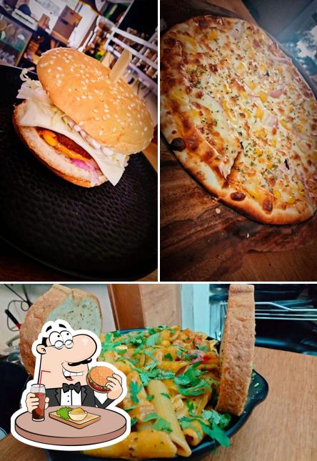 Get a burger at Sailor's Cafe