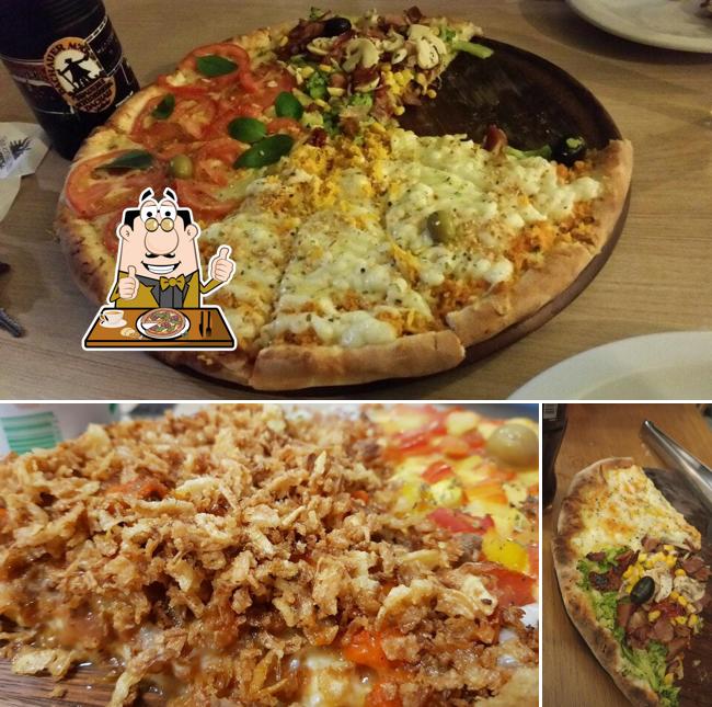 Escolha pizza no Formaggio Pastéis e Pizzas