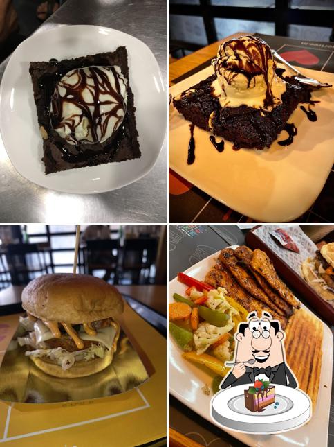 Chocolate cake at Burger Tree