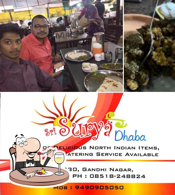 Food at Sri Surya Dhaba