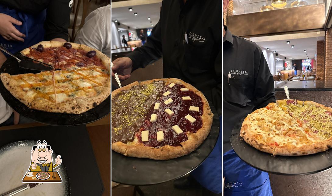 Escolha diferentes tipos de pizza