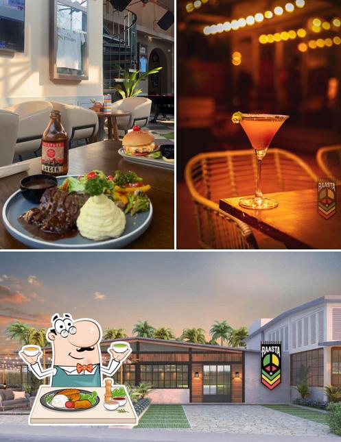 The image of Raasta Goa’s food and interior