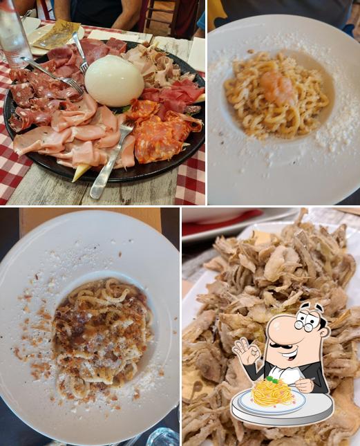 Spaghetti alla carbonara al Dù Cesari