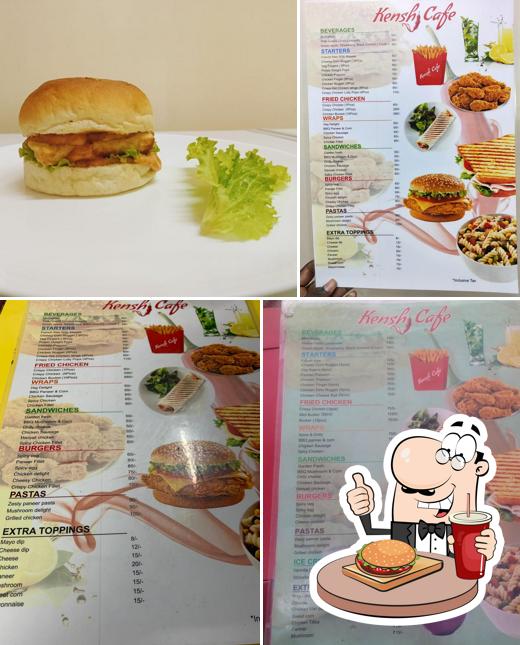 Treat yourself to a burger at Kenshi Cafe