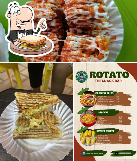 Grilled cheese sandwich at ROTATO (The Snack Bar)