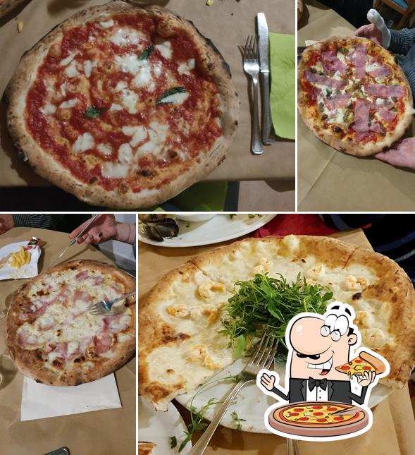 A Ristorante Villa Fontana, puoi provare una bella pizza