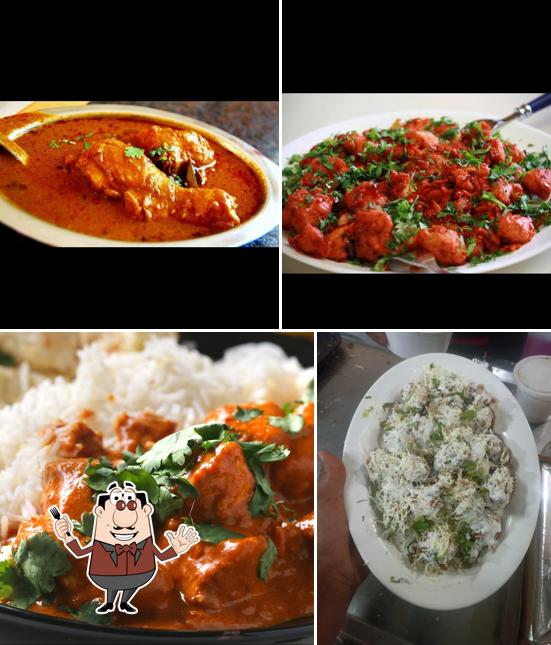 Food at Lucky Restaurant